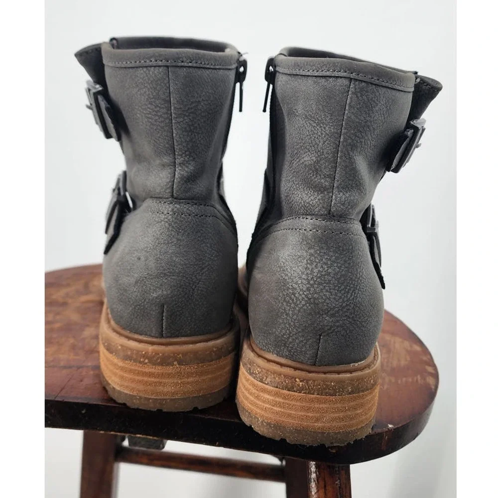 Women's B.O.C. Blue Gum Sole Ankle Moto Style Boots Size 9 Medium‎